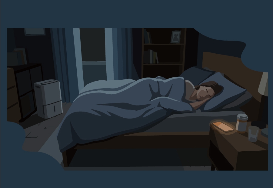 在絕對暗黑與舒適溫度濕度的黃金睡眠環境中享受深層睡眠與釋放壓力的深夜好眠